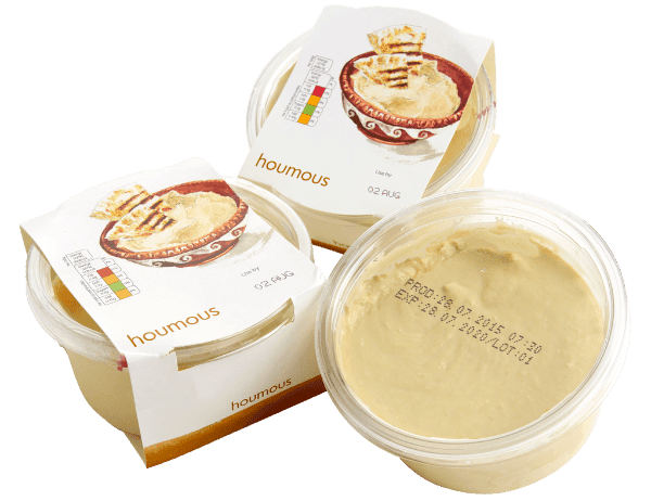 codifica su packaging in plastica pasti pronti