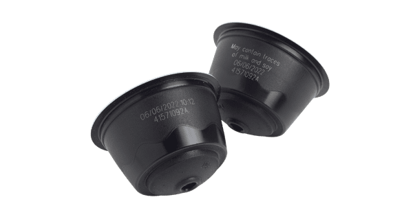 codifica laser su capsule caffè